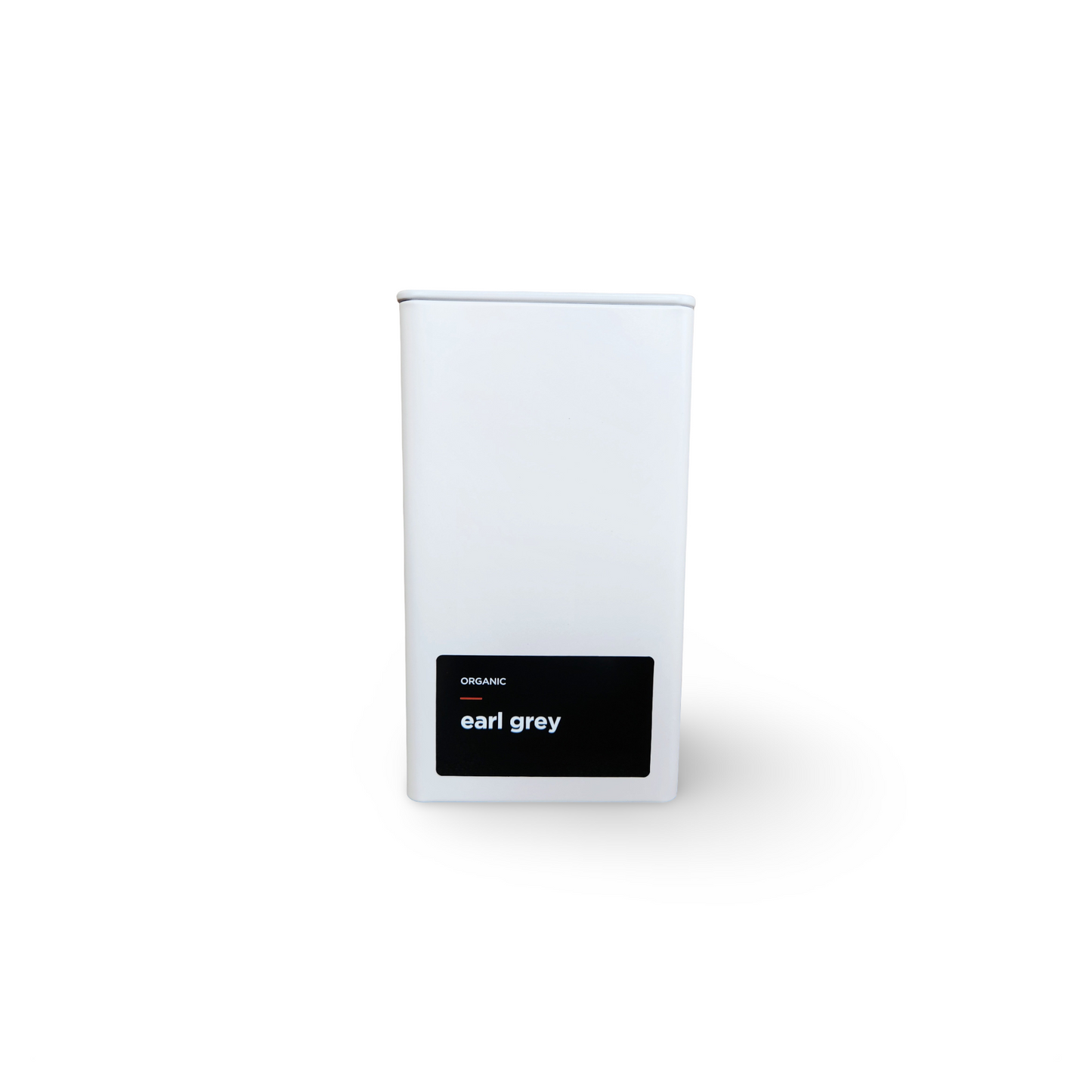 Monimo earl grey – premium black tea hand-packed in Australia in reusable large-size white tin.