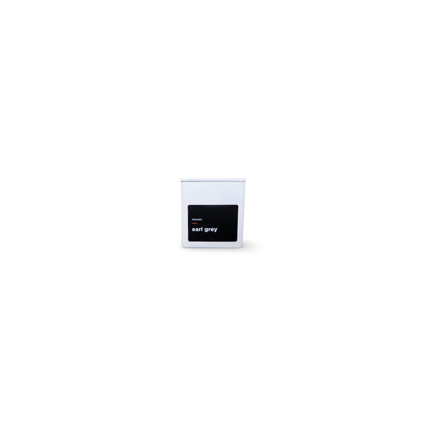 Monimo earl grey – premium black tea hand-packed in Australia in reusable small-size white tin.