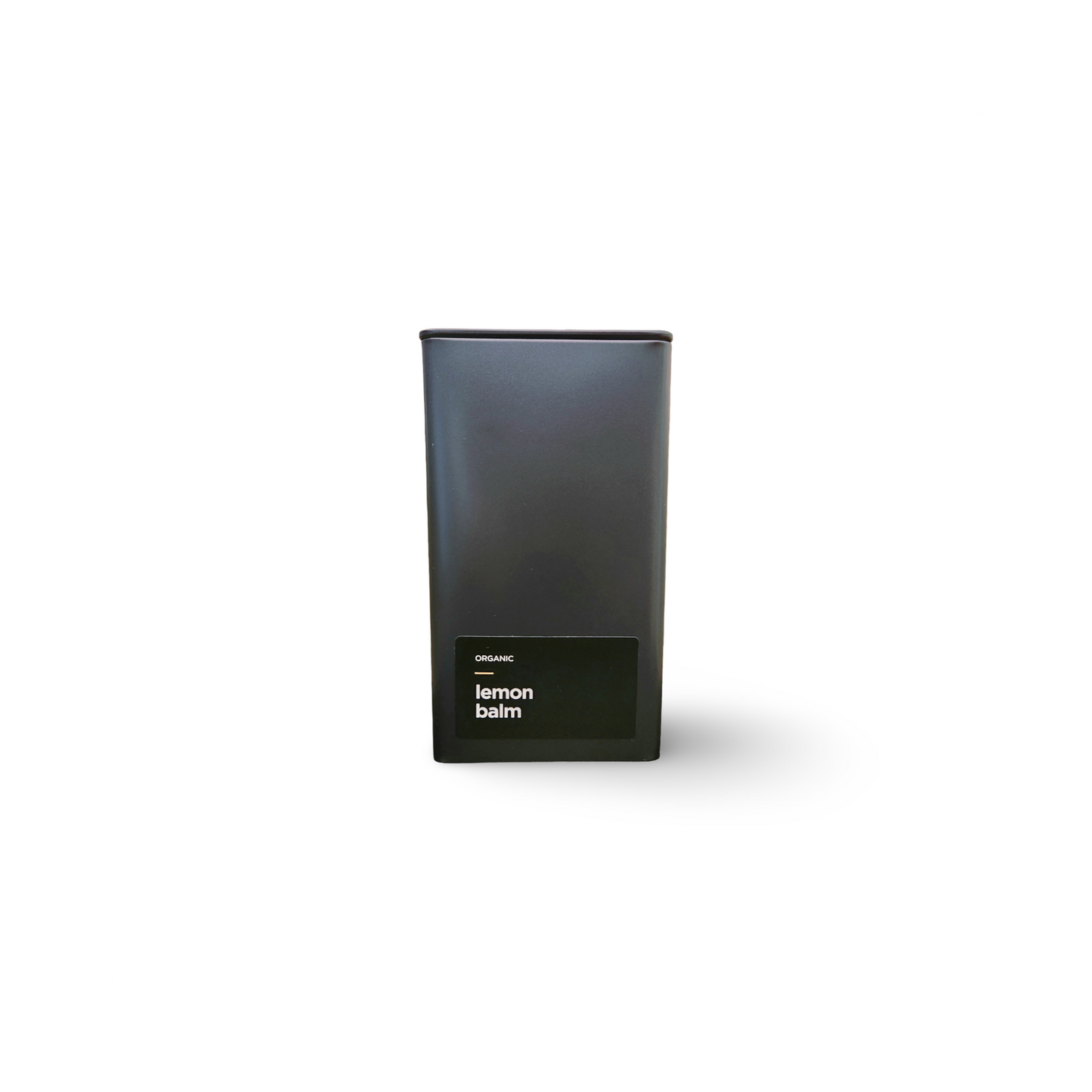 Monimo Lemon Balm – premium herbal tea hand-packed in Australia in reusable large-size black tin.