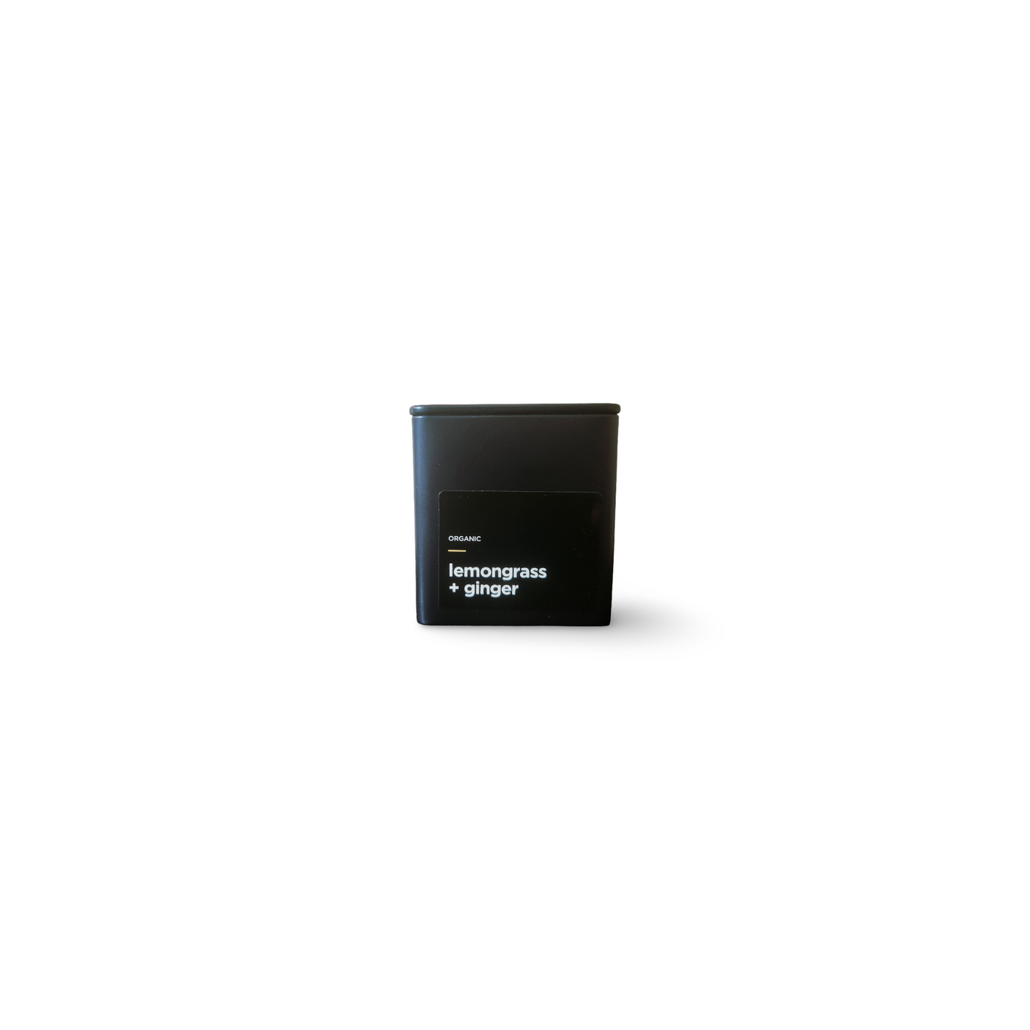 Monimo Lemongrass and Ginger – premium herbal tea hand-packed in Australia in reusable small-size black tin.