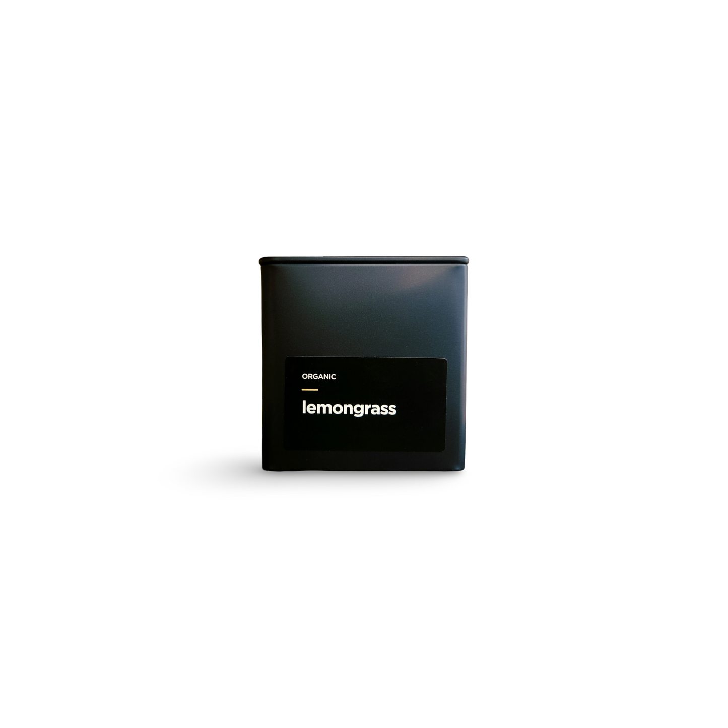 Monimo lemongrass – premium herbal tea hand-packed in Australia in reusable medium-size black tin.