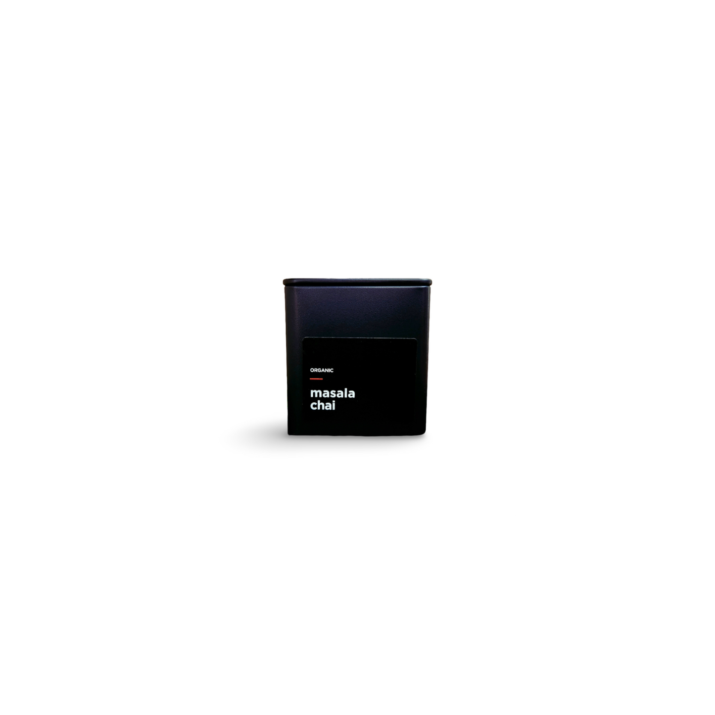 Monimo Masala Chai – premium black tea hand-packed in Australia in reusable small-size black tin.