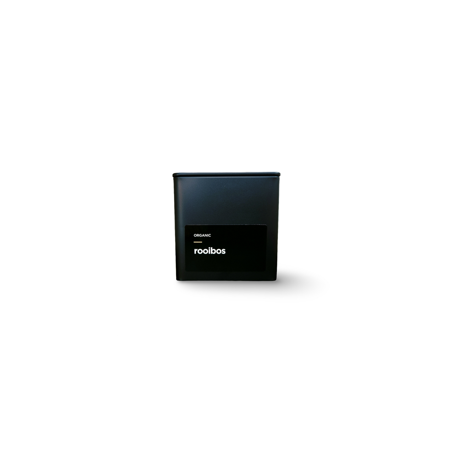 Monimo Rooibos – premium tea hand-packed in Australia in reusable medium-size black tin.