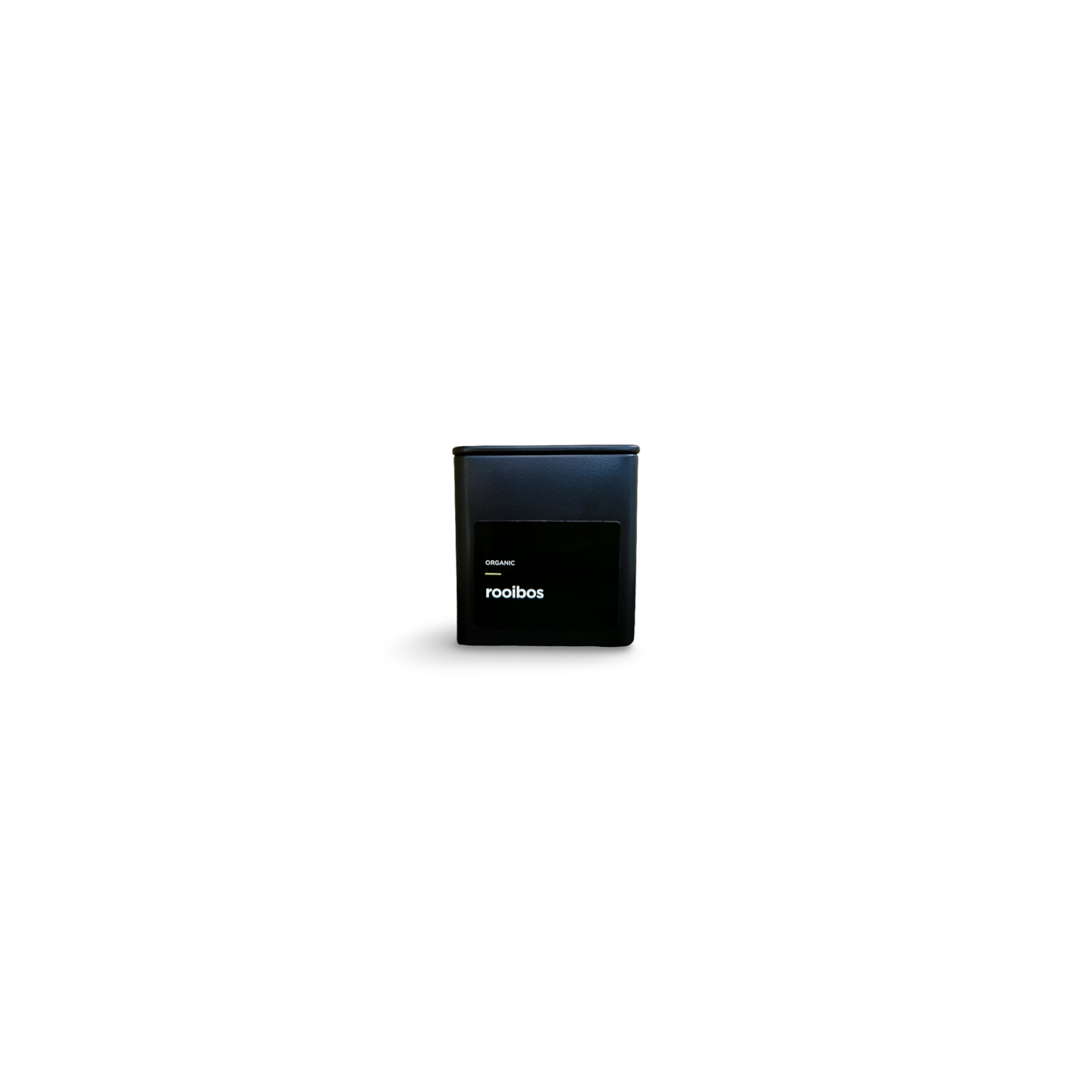 Monimo Rooibos – premium tea hand-packed in Australia in reusable small-size black tin.