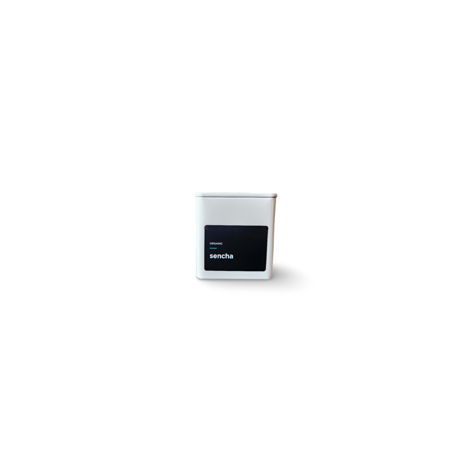 Monimo Sencha – premium green tea hand-packed in Australia in reusable small-size white tin.